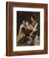 Albino Girl from Spaniard and Morisca, 1763-Miguel Cabrera-Framed Giclee Print