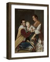 Albino Girl from Spaniard and Morisca, 1763-Miguel Cabrera-Framed Giclee Print