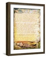 Albion Asleep by William Blake-William Blake-Framed Giclee Print