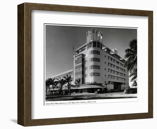 Albion Hotel, Miami Beach, C.1940-null-Framed Photographic Print