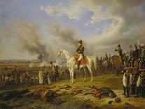 Napoleon Bonaparte before the Burning City of Smolensk-Albrecht Adam-Giclee Print