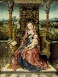 Madonna and Child Enthroned, c.1510-Albrecht Bouts-Framed Giclee Print