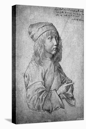 'Albrecht Durer at the age of thirteen. From a drawing by himself', 1484, (1906)-Albrecht Durer-Stretched Canvas