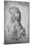 'Albrecht Durer at the age of thirteen. From a drawing by himself', 1484, (1906)-Albrecht Durer-Mounted Giclee Print