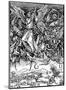 Albrecht Durer (Illustration for "Apocalypse," Scene: Michael's battle with the dragon) Art Poster-null-Mounted Poster