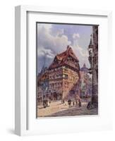 Albrecht Durer's House in Nuremberg, Germany, as it Was in the 19th Century, from 'The Garden…-Friedrich Perlberg-Framed Giclee Print