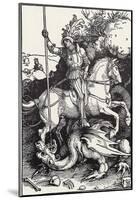 Albrecht Durer (St. George killing the dragon) Art Poster Print-null-Mounted Poster