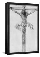 Albrecht Durer (Study on the "Upper St. Veiter altar" Christ on the Cross) Art Poster Print-null-Framed Poster