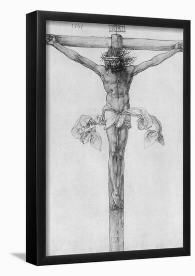 Albrecht Durer (Study on the "Upper St. Veiter altar" Christ on the Cross) Art Poster Print-null-Framed Poster