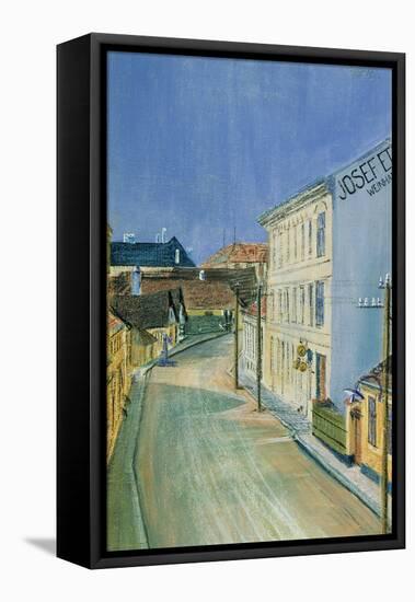 Albrechtstrasse in Klosterneuburg-Egon Schiele-Framed Stretched Canvas