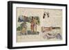 Album ancien culte Mahori :Texte manuscrit en langue française & illustrations Mahorie : 3 personna-Paul Gauguin-Framed Giclee Print