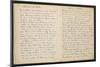 Album Ancien Culte Mahori : Texte manuscrit en langue Tahitienne "Naissance des étoiles"-Paul Gauguin-Mounted Giclee Print
