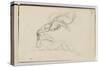 Album : Apparition féminine à un homme couché-Gustave Courbet-Stretched Canvas