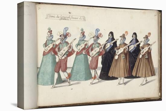 Album ; Ballet des Fées de la forêt de Saint Germain ; "Entrée des Espagnols"; huit figures-Daniel Rabel-Stretched Canvas