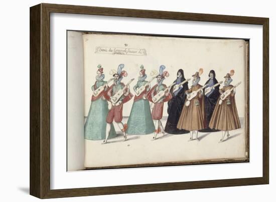 Album ; Ballet des Fées de la forêt de Saint Germain ; "Entrée des Espagnols"; huit figures-Daniel Rabel-Framed Giclee Print