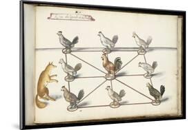 Album ; Ballet  Fées  Forêts de Saint Germain ; "Jeu du renard et  pou"; huit figures-Daniel Rabel-Mounted Giclee Print