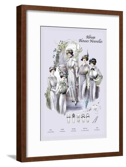 Album Blouses Nouvelles: An Elegant Morning--Framed Art Print