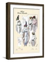 Album Blouses Nouvelles: Five Daytime Blouses-null-Framed Art Print