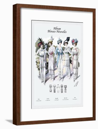 Album Blouses Nouvelles: Five Feminine Styles-null-Framed Art Print