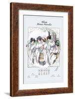 Album Blouses Nouvelles: Five Ladies in White-null-Framed Art Print