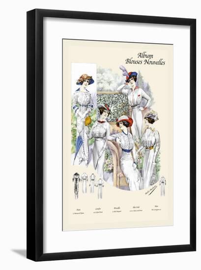 Album Blouses Nouvelles: Five Ladies of Leisure-null-Framed Art Print