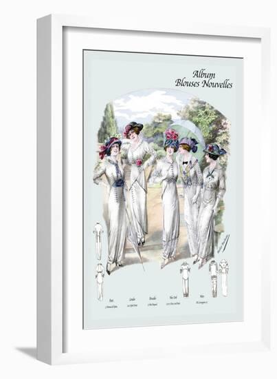 Album Blouses Nouvelles: For a Garden Party-null-Framed Art Print