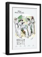 Album Blouses Nouvelles: Leisure on the Lawn-null-Framed Art Print