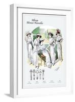 Album Blouses Nouvelles: Leisure on the Lawn-null-Framed Art Print