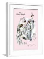 Album Blouses Nouvelles: With Hats and Parasols-null-Framed Art Print