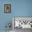 Album cartonné; Académie d'homme nu de dos, penché en avant, le genou droit sur un billot; vers-Eugene Delacroix-Framed Stretched Canvas displayed on a wall
