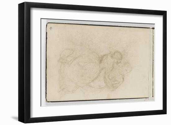 Album : couple enlacé (en hauteur)-Gustave Courbet-Framed Giclee Print