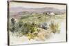 Album d'Afrique du Nord & d'Espagne : paysage aux environs de Tanger,"2 mars promenade avec M.Hay "-Eugene Delacroix-Stretched Canvas