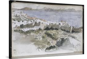 Album d'Afrique du Nord et d'Espagne : vue de Tanger-Eugene Delacroix-Stretched Canvas