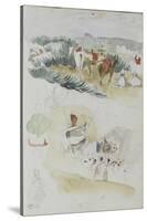 Album d'Afrique du Nord et d'Espagne-Eugene Delacroix-Stretched Canvas
