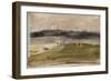 Album d'Angleterre. Paysage dans la campagne anglaise, avec vaches dans un champ. 8/9 juillet 1825-Eugene Delacroix-Framed Giclee Print