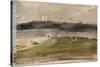Album d'Angleterre. Paysage dans la campagne anglaise, avec vaches dans un champ. 8/9 juillet 1825-Eugene Delacroix-Stretched Canvas
