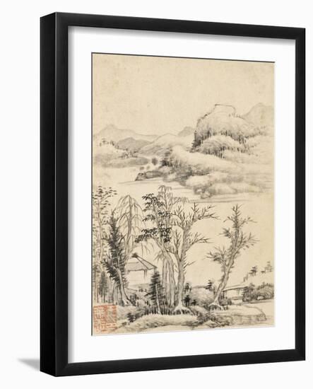 Album de huit feuilles : paysages-Wutian Wang-Framed Giclee Print