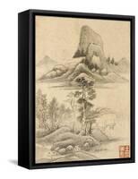 Album de huit feuilles : paysages-Wutian Wang-Framed Stretched Canvas