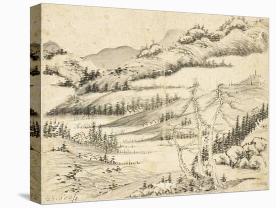 Album de huit feuilles : paysages-Songcang Zhang-Stretched Canvas