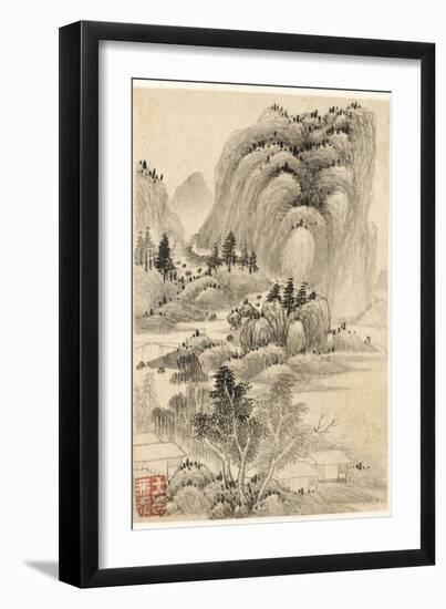 Album de huit feuilles : paysages-Wutian Wang-Framed Premium Giclee Print