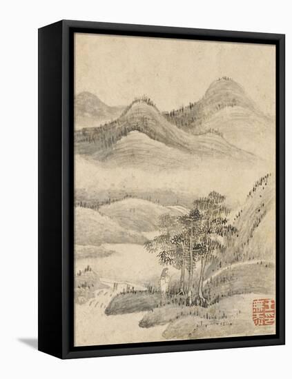 Album de huit feuilles : paysages-Wutian Wang-Framed Stretched Canvas