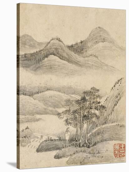 Album de huit feuilles : paysages-Wutian Wang-Stretched Canvas