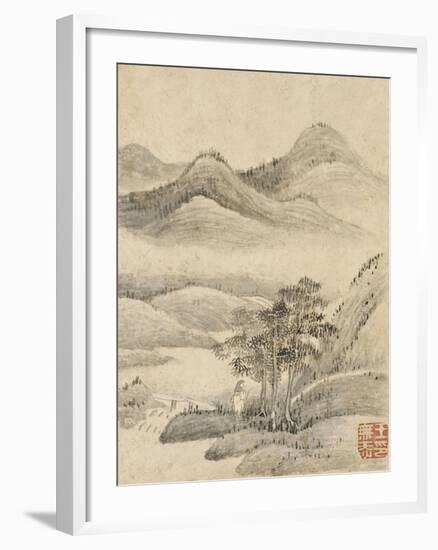 Album de huit feuilles : paysages-Wutian Wang-Framed Giclee Print