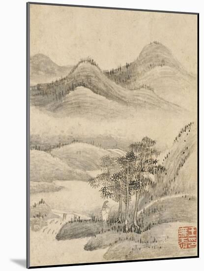 Album de huit feuilles : paysages-Wutian Wang-Mounted Giclee Print