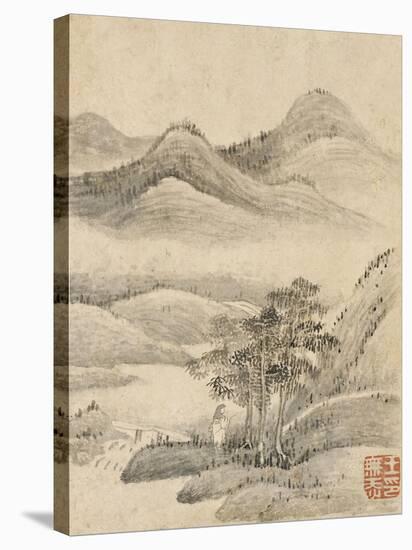 Album de huit feuilles : paysages-Wutian Wang-Stretched Canvas