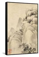 Album de huit feuilles : paysages-Wutian Wang-Framed Stretched Canvas