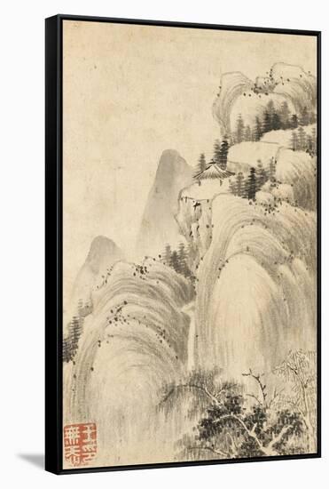 Album de huit feuilles : paysages-Wutian Wang-Framed Stretched Canvas