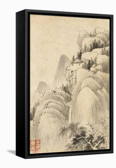 Album de huit feuilles : paysages-Wutian Wang-Framed Stretched Canvas