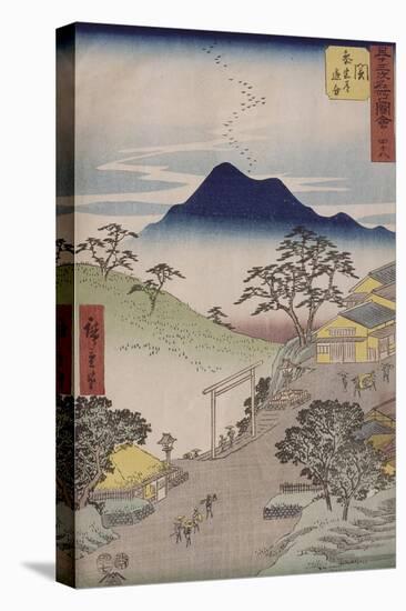 Album de la série des Cinquante-trois relais du Tôkaidô-Ando Hiroshige-Stretched Canvas