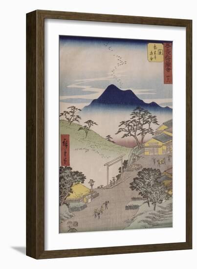 Album de la série des Cinquante-trois relais du Tôkaidô-Ando Hiroshige-Framed Giclee Print